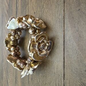 Gold Floral Bracelet